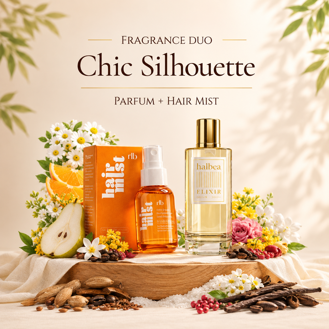 Chic Silhouette Bundle – Haarparfum & Elixir Duft kombiniert (2 Produkte)