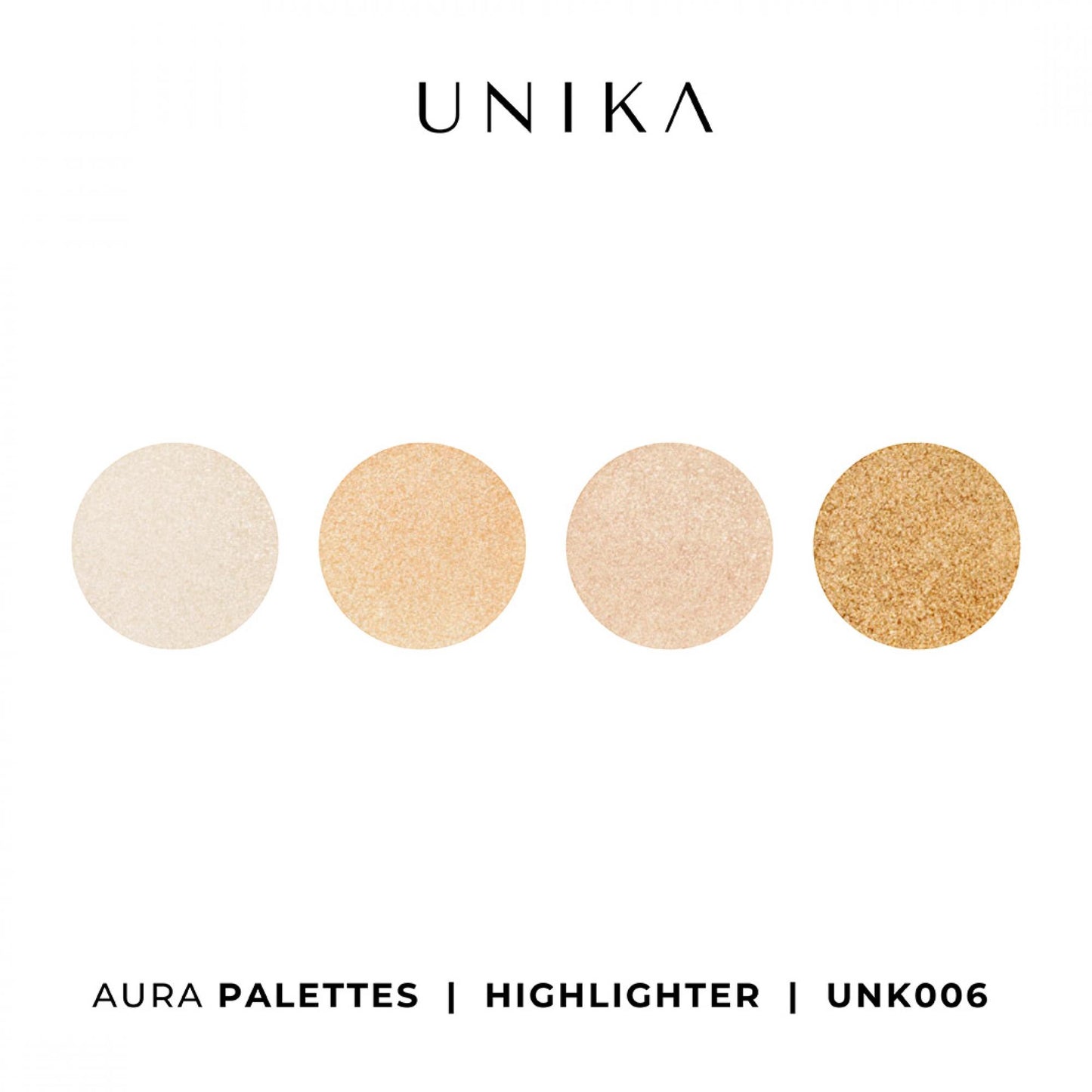 Unika Lidschatten-Palette Highlighter – 4 Farben