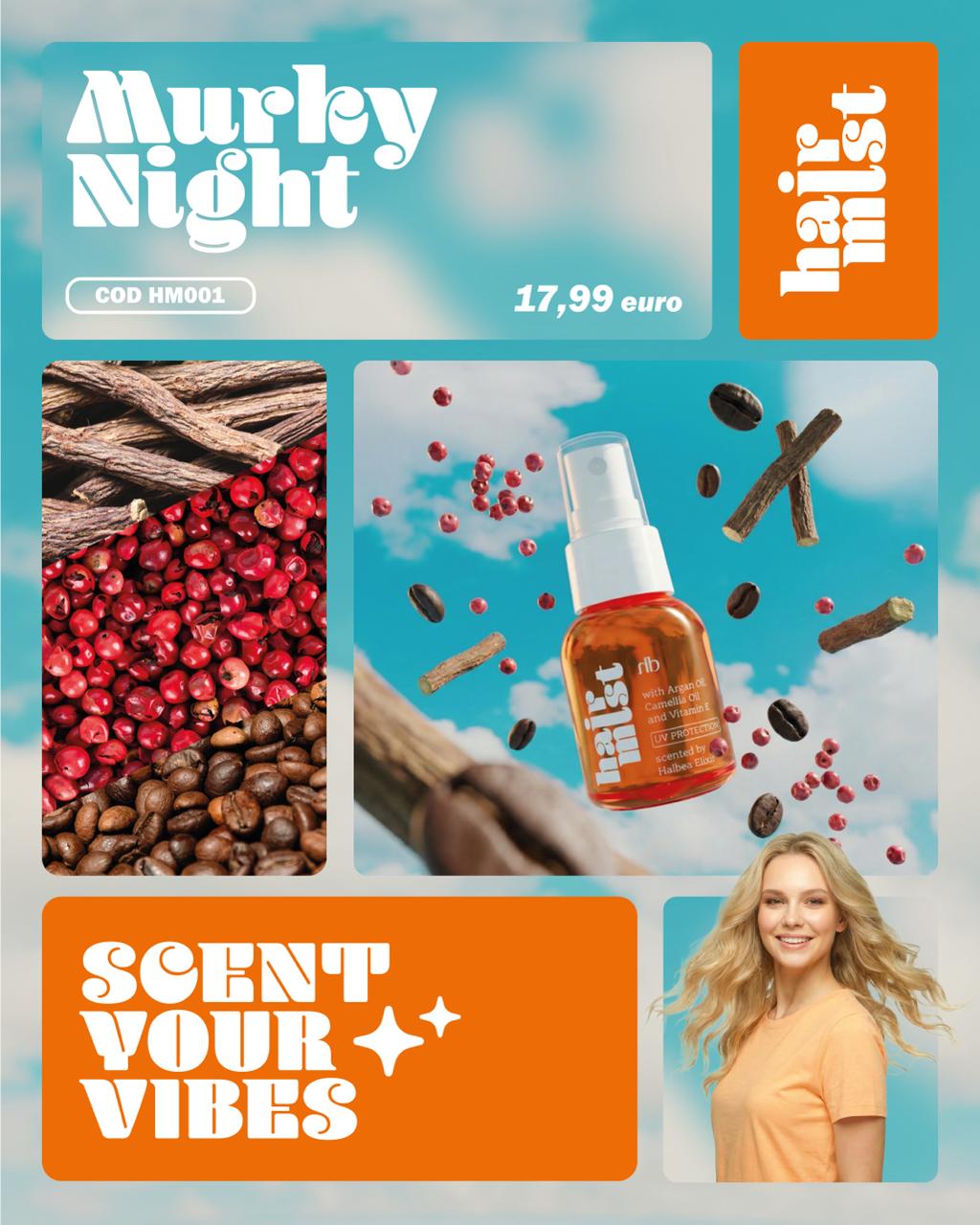 Murky Night 1 – Haarparfum mit dunkler, sinnlicher Gourmand-Würze