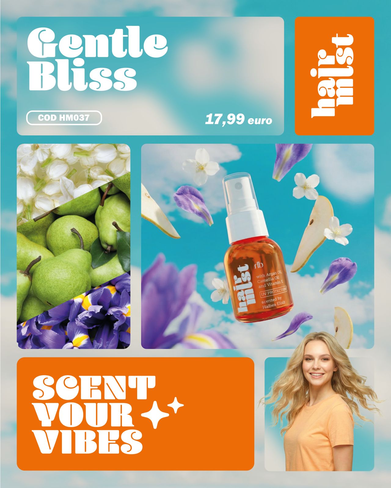 Gentle Bliss 37 – Haarparfum mit floraler Gourmand-Eleganz