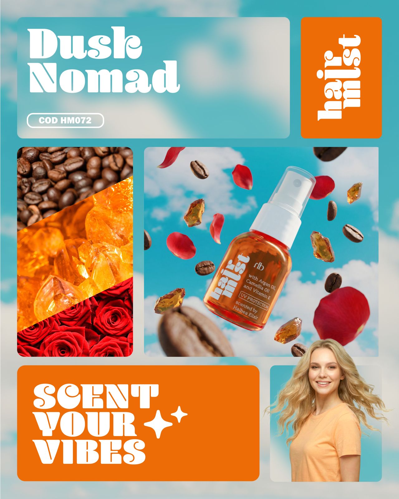 Dusk Nomad 72 – Gourmand Haarparfum mit Kaffee, Vanille & Moschus
