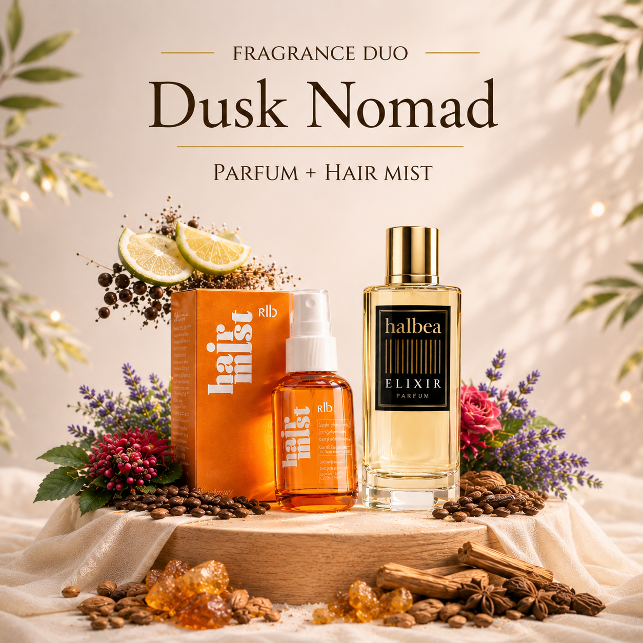 Dusk Nomad Bundle – Haarparfum & Elixir Duft kombiniert (2 Produkte)