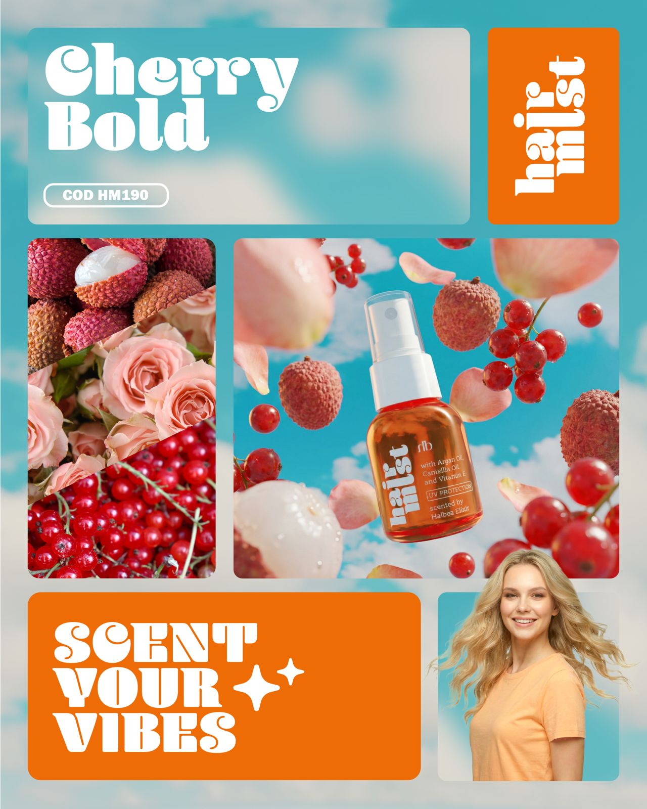 Cherry Bold 190 – Fruchtig-florales Haarparfum mit sinnlicher Leichtigkeit