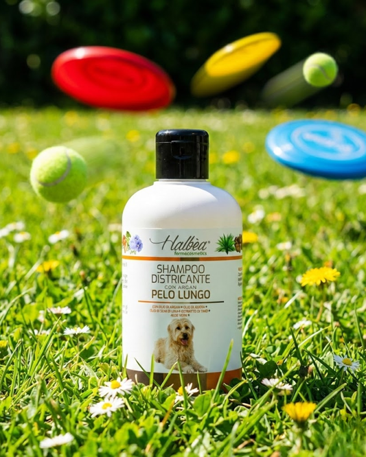 Entwirrendes Hundeshampoo für langes Fell mit Argan 500 ml