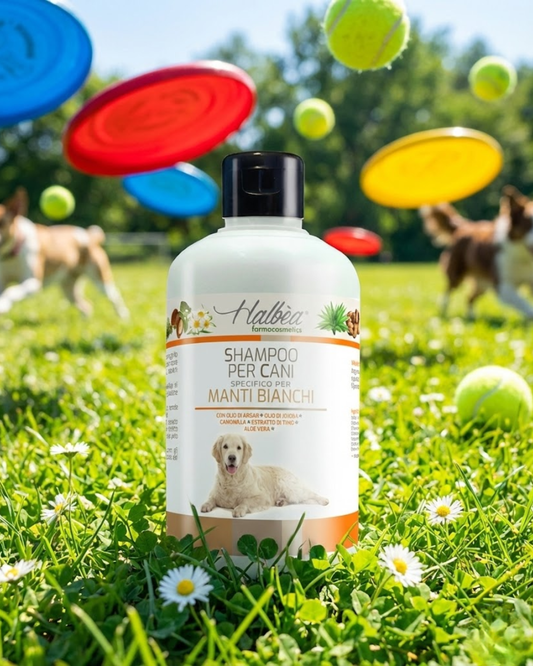 Hundeshampoo speziell für weißes Fell 500 ml