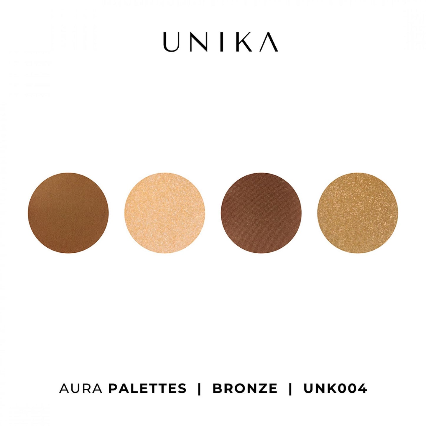 Unika Lidschattenpalette Bronze – 4 Farben