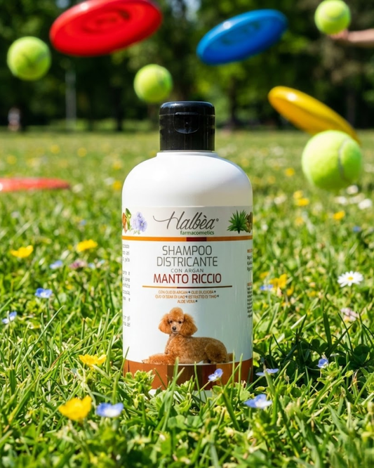 Entwirrendes Hundeshampoo für lockiges Fell mit Argan 500 ml